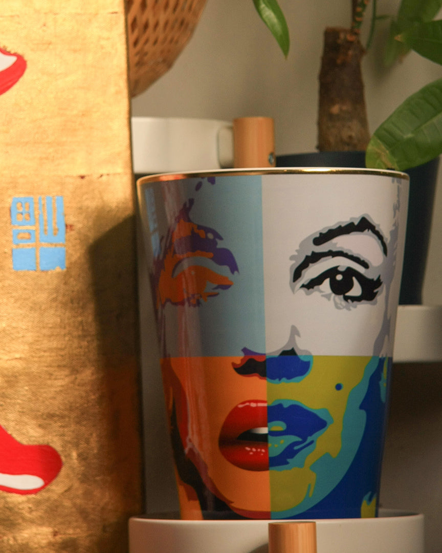 Luxury scented candle with non-toxic fragrance.