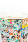 Designer scented candle, blending urban beauty and decay to create a bold and luxurious atmosphere.